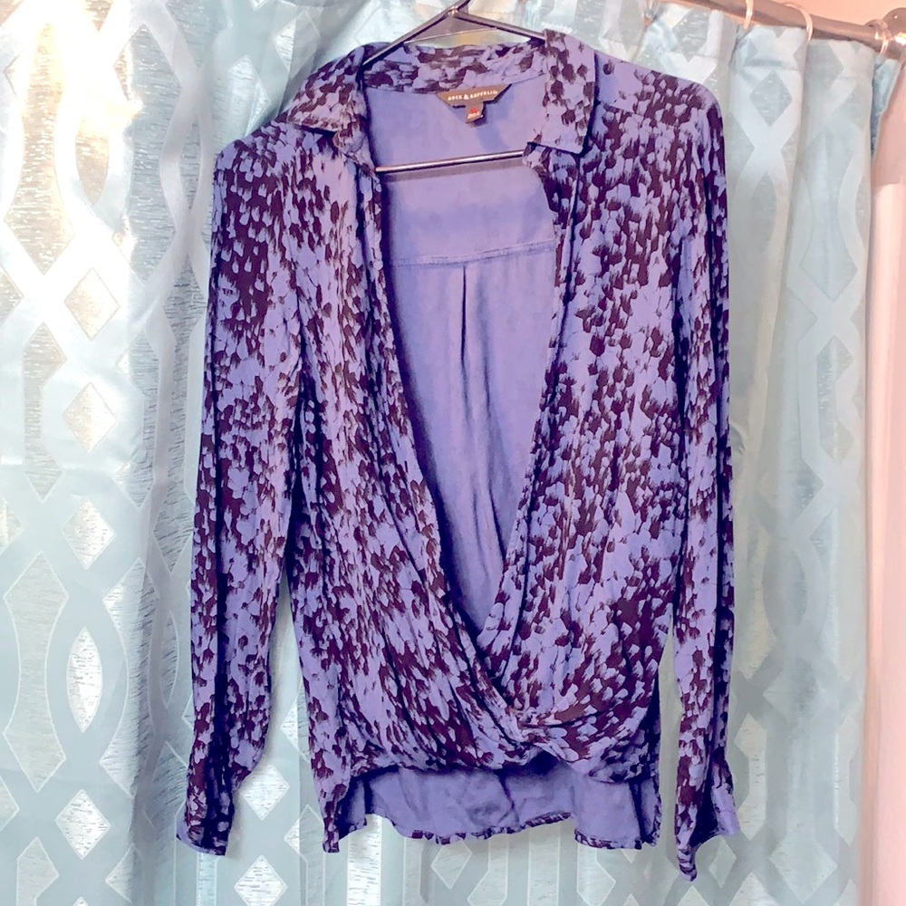 Open Front Peasant Blouse